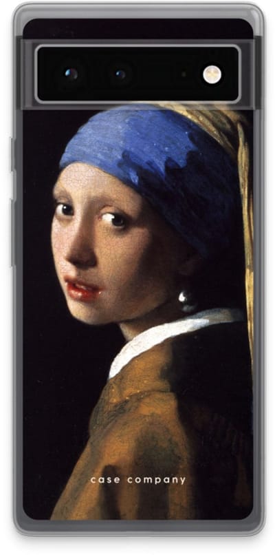 Case Company® - Hoesje geschikt voor Google Pixel 6 hoesje - The Pearl Earring - Soft Cover Telefoonhoesje - Bescherming aan alle Kanten en Schermrand