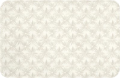 WC mat 60x40 cm - Antislip - Patroon - Bloemen - Beige - Toiletmat - Vloermat - Douchemat - Toilet tapijt - Toiletmatten