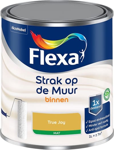 Flexa - Strak Op De Muur Binnen Mat - True Joy - Mengverf - 1 L