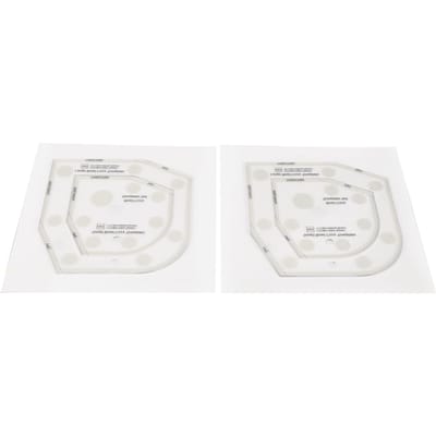 2 pièces 6 pouces Modèle de chauffe-bol Petit Modèle de chauffe-bol en acrylique Couture Quilting Enveloppe de bol DIY white