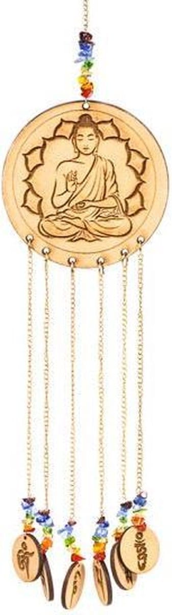 Yogi & Yogini naturals Feng Shui - Boeddha decoratie (40x8 cm)