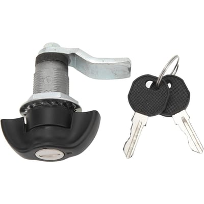 Cilinderslot met 2 sleutels Veilig vergrendelend buisvormig slot voor camper, kampeerauto, kast, gereedschapskist gray