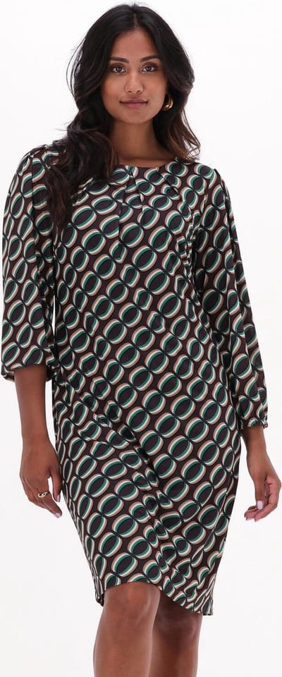 Ana Alcazar Dress Ballonsleeves No Belt Öko-tex 100 Jurken Dames - Rok - Jurk - Multi - Maat 36