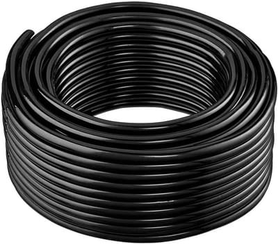 Druppelirrigatie Buis - Tuinslang Waterleiding - Automatisch Besproeien - Flexibel UV-Bestendig - 30 Meter 6mm - Zwart