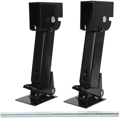 Dailygoods- Stabilisatorkrik 2-delig - Opvouwbaar - Verstelbaar 290-455mm - Ondersteuningscapaciteit 650lb - Hefvermogen 1000lb - Geschikt voor campers/aanhangwagens - Krik