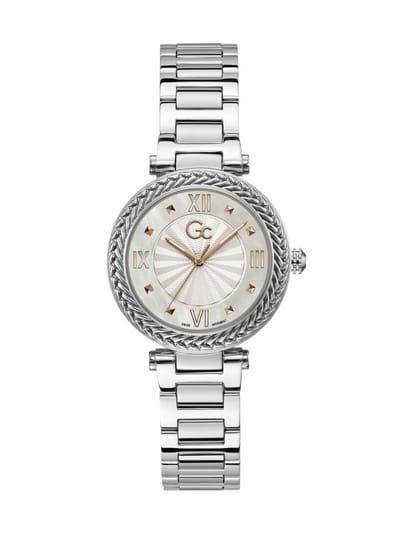 Gc Gc Tiara Analoog Horloge Zilveren Toon Case: 100% Roestvrij Staal | Armband: 100% Roestvrij Staal 34 mm Z41003L1MF