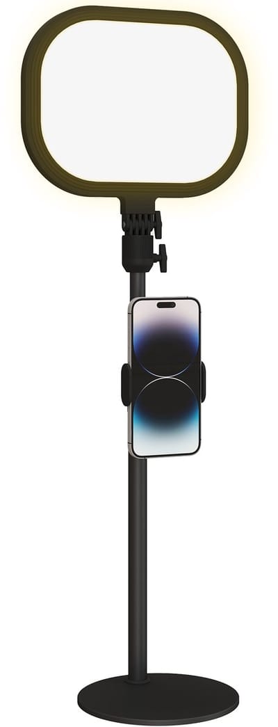 HOMCOM Table Lamp-Metall, PC-23L x 23B x 65H cm-Schwarz