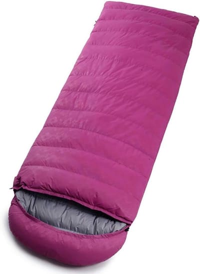 Camping Slaapzak - Lichtgewicht Slaapzak - Kamperen en Festivals - Waterdicht en Ademend - 180x80 cm - Roze