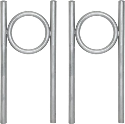TRUTZHOLM - Fietsaanleunbeugel Type O - Set van 2 - 115 x 53 cm - Inbetoneren - Ø 60 mm - Thermisch Verzinkt - Staal