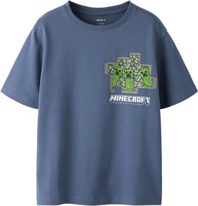 NAME IT - NKMASANT MINECRAFT SS NREG TOP BFU - Jongens - T-shirts
