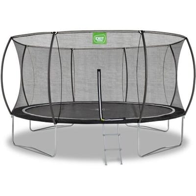 EXIT Black Edition Trampoline ø427cm - Op Poten - Rond - Trampoline Buiten - Voor Kinderen - Zwart