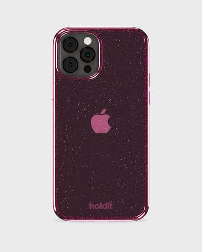 Holdit Glitter Case geschikt voor Apple iPhone 12 (Pro) - Roze