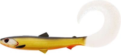 Westin Bullteez Curltail 8cm 3g – Curltail Softbait voor Baars, Snoekbaars en Snoek - Kleur : Official Roach