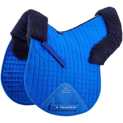 Geïntegreerd synthetisch schapenvacht zadeldek Premier Equine GP/Jump Numnah