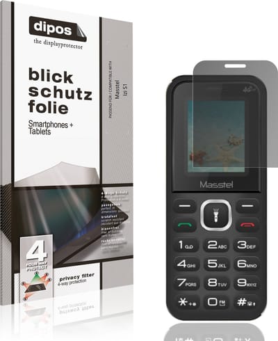 dipos – Matte Privacy Screenprotector geschikt voor Masstel Izi S1 | Anti-Spy Beschermfolie