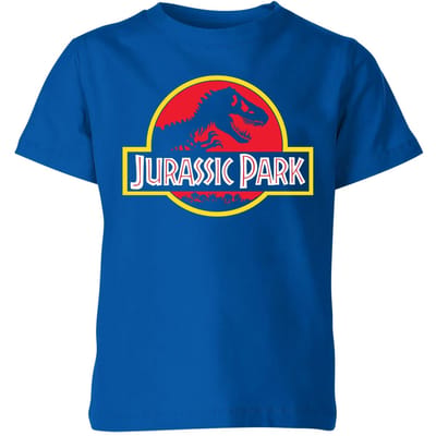 Jurassic Park Logo Kids' T-Shirt - Blue - 98/104 (3-4 jaar)