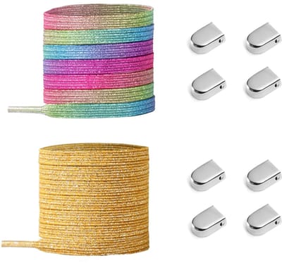 Dailygoods - Dailygoody - Elastische Veters - Geen Veters Strikken - Multicolor - Sneakers - Geschikt voor Sport en Vrije Tijd - Voor Sneakers en Sportschoenen
