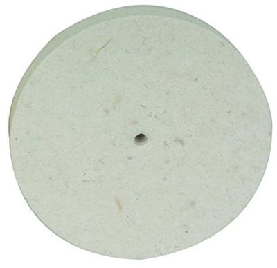 Polijstschijf van vilt Ø100 x 15 mm voor metaalbewerking