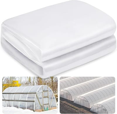 Kasplastic Folie - Plastic Kasbedekking - Planten Beschermen - Scheurbestendig Polyethyleen - 6 mil 6x25 ft - Transparant