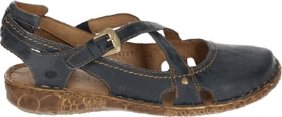 Josef Seibel - ROSALIE 13 - Platte sandalenDames Sandalen - Kleur: Blauw - Maat: 42