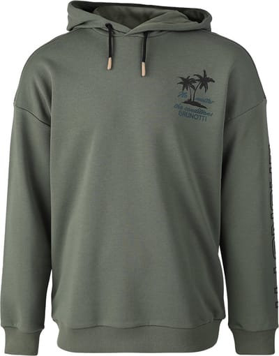 Brunotti - Konder Hoodie - Vintage Green - Heren Sweater - Trui Mannen - XXL