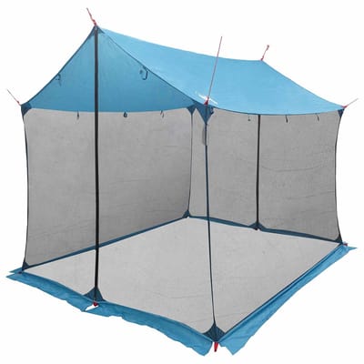 vidaXL - Campingzeil - met - netwanden - 270 - x - 210 - x - 210 - cm - Blauw