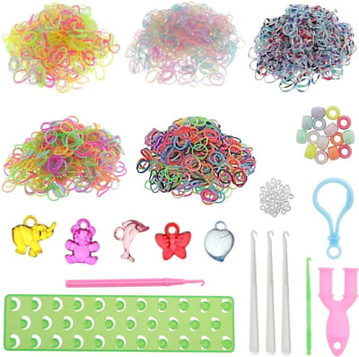Behave 3200 Loombandjes Starterspakket - Loomelastiekjes - Loomen - Loom Pakket - Latexvrij