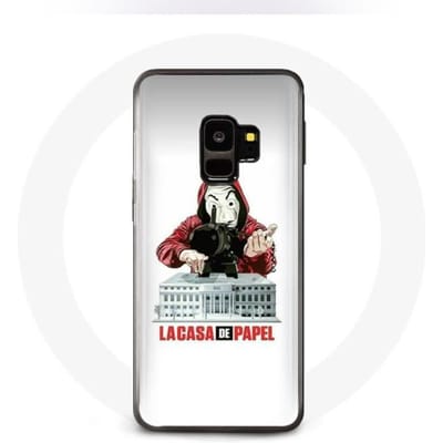 Coque - La casa de papel - Samsung Galaxy S9 - Souple - Protection - Blanc blanc