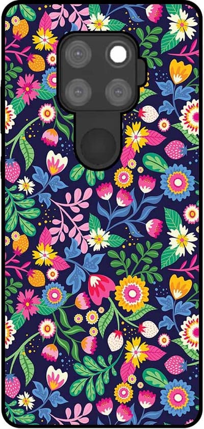 Smartphonica Telefoonhoesje Geschikt voor Huawei Mate 30 Lite met bloemen opdruk - TPU backcover case flower design geschikt voor Huawei Mate 30 Lite