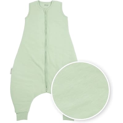 Meyco Baby Slub baby winter slaapoverall jumper - soft green - 104cm - 2.0 TOG