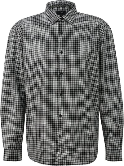 QS - male - Regular fit: geruit overhemd van katoenflanel