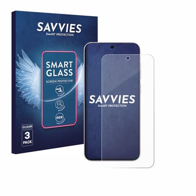3 Stuks Savvies Screenprotector - geschikt voor Vivo X300 - beschermfolie glas transparant