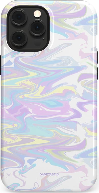 Casetastic Hoesje Geschikt voor Apple iPhone 12 Pro Max Magsafe - Stijlvolle Beschermende Duo-layer Case - IJsdans van kleur