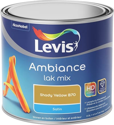 Levis - Ambiance Lak Satin Mix - Shady Yellow B70 - Mengverf - 0,5 L