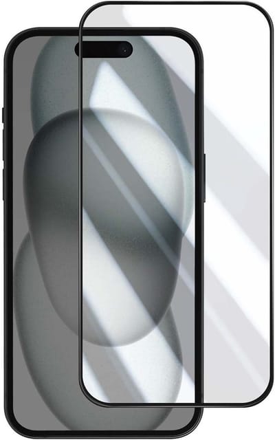 MYWAY, Screenprotector geschikt voor iPhone 15 Pro - 3D Easy Glass (Case Friendly), Transparant