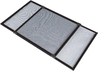 PALMAT® Vliegenhor – Insectenscherm – Raamhor – Insecten Gaas – 75x50 cm – Uitschuifbaar tot 142 cm – Veelzijdig & Zwart