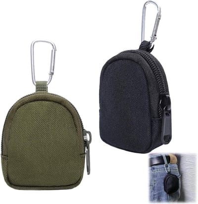 Mini Rugzak met Sleutelhanger, 2 Stuks Muntentas, Honden Snacktas en Kleine Opbergtas voor Sleutels en Oordopjes