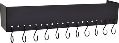 LOFT42 Hooky Kapstok – 11 S Haken - Metaal - Mat Zwart