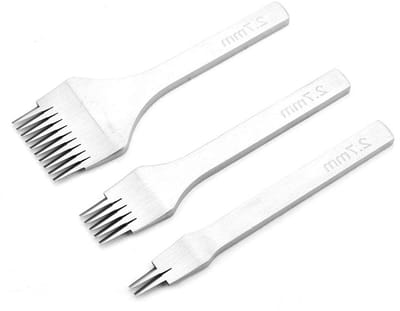 Scherpe Stalen Klauwponsen voor Leerbewerking - 2.7mm, 3.0mm, 3.38mm, 3.85mm - Perfect voor Leer, Handwerk en Creatieve Projecten