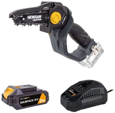 Batavia 18V Nexxsaw Brushless Accu Eénhands-Kettingzaag 7″ V3 Ultra Incl. 2.0Ah Accu & Lader