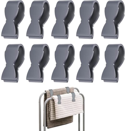 Dailygoods- Handdoekclips 4 Stuks - Keuken Accessoires - Handdoekhaakjes - Handdoeklusjes - Antislip - Voorkomt Vallen - Keukenaccessoires