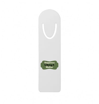 Hacebo® - happiness is being a mother metalen boekenlegger - Moeder - de liefste moeder - Moeder cadeautjes - moederdag - verjaardag - geschenk - kado Bladwijzer boekenleggers - 12.7 cm x 3.2cm