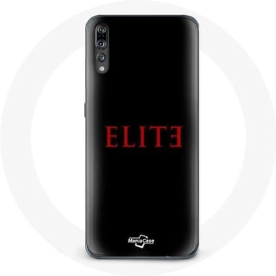 Case voor Huawei P20 Elite Seizoen 5 Rood Logo Zwarte Achtergrond