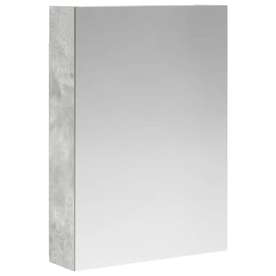vidaXL - Badkamerspiegelkast - Beton - Grijs - 50 - x - 14,5 - x - 70 - cm - Bewerkt - hout