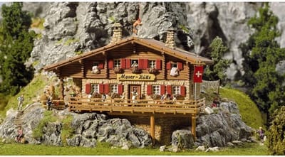 Modelbouwset Berghut H0 Schaal - Gedetailleerd Alpenhut Model voor Modelspoorbaan