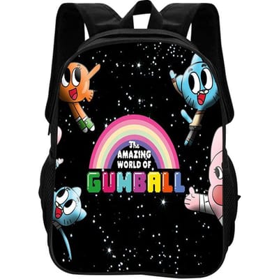 De Geweldige Wereld van Gumball Rugzak Lichtgewicht Cartoon Anime Bedrukt Student Jongens en Meisjes Nieuwe Rugzak