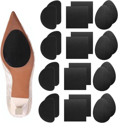 Set van 24 Zelfklevende Rubber Zolen voor Reparatie van Schoenen - Antislip, Dikke Bescherming voor Hakken, Laarzen en Sandalen