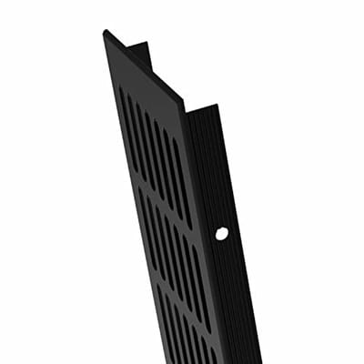 Ventilatierooster Aluminium 100mm x 300mm in Zwart - RAL 9005