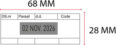 Stempelplaatje Trodat Printy 4731