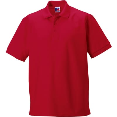 Russell Heren Ultimate Klassiek Katoenen Poloshirt (Klassiek rood)